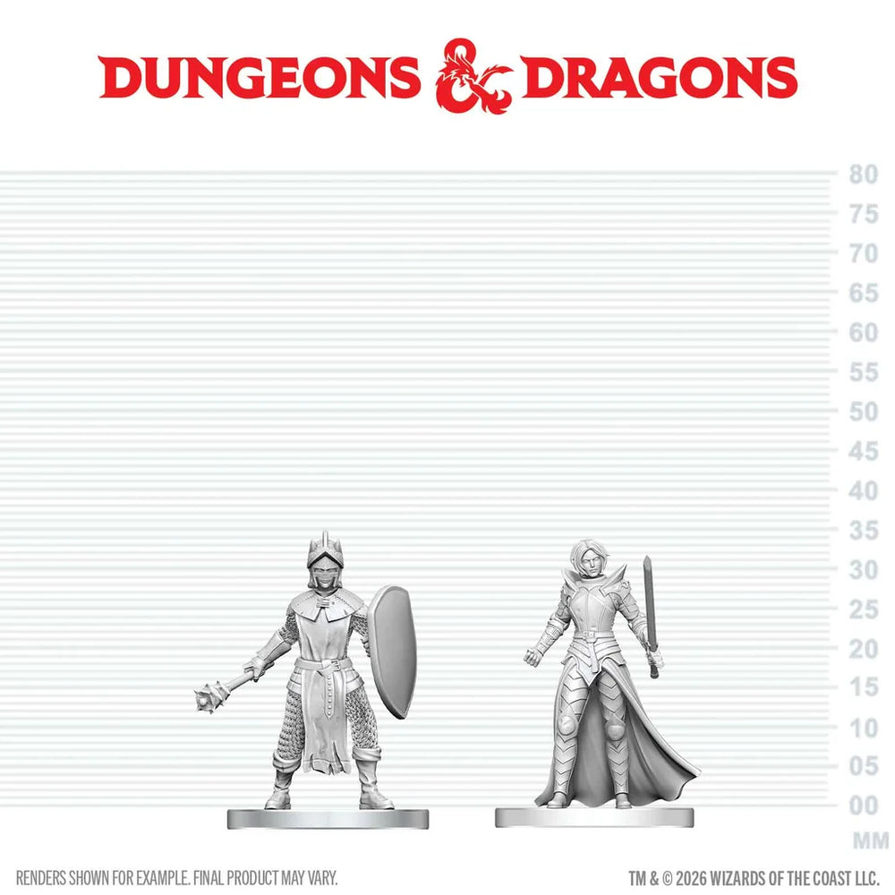 D&D Nolzur's Marvelous Miniatures: Black Gauntlet & Zhentilar Paladin of Bane
