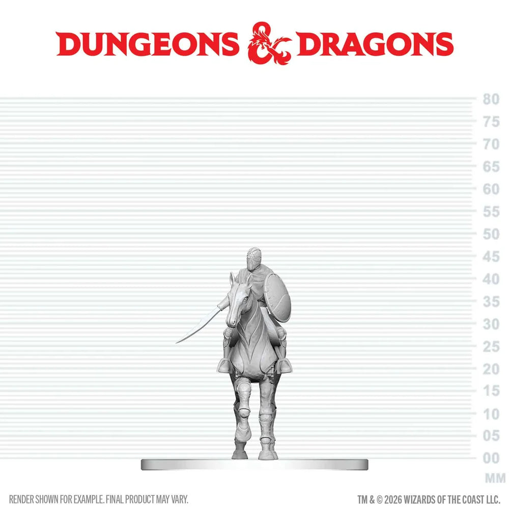 D&D Nolzur's Marvelous Miniatures: Nimblewright Steed with Rider