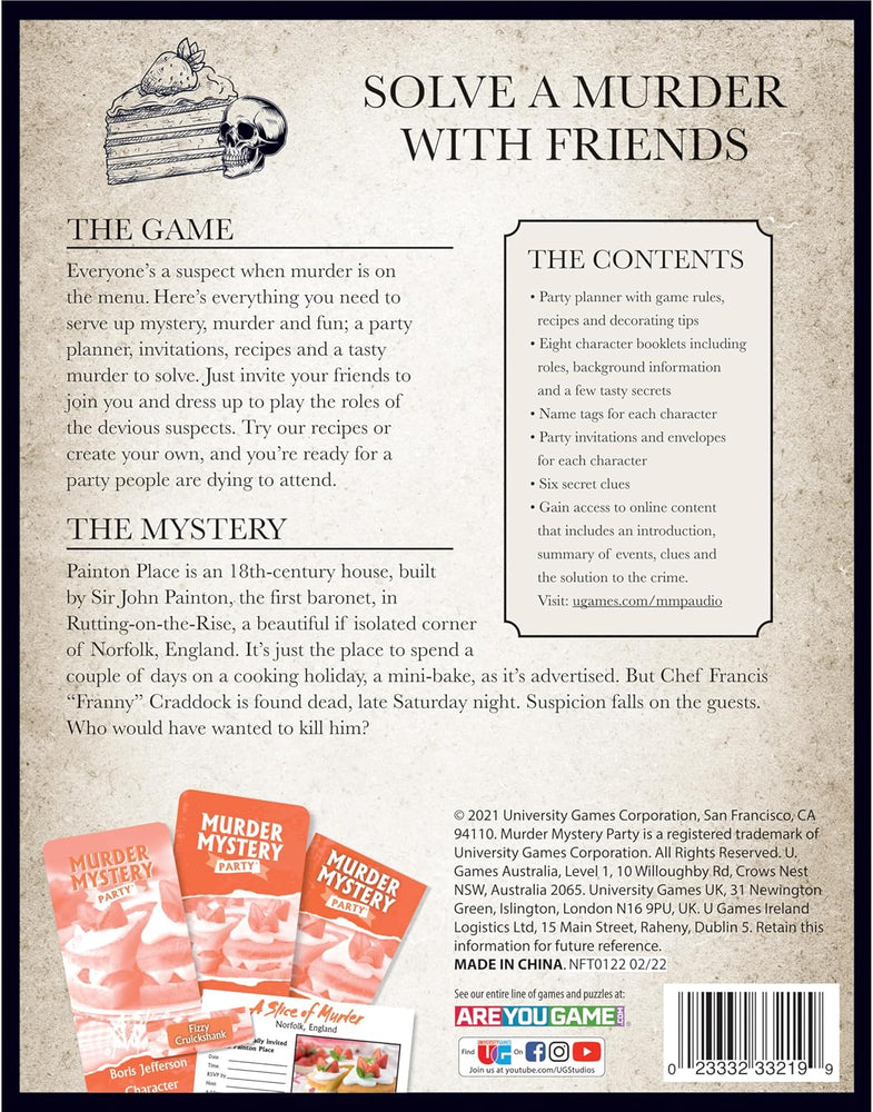 Murder Mystery Party: A Slice of Murder
