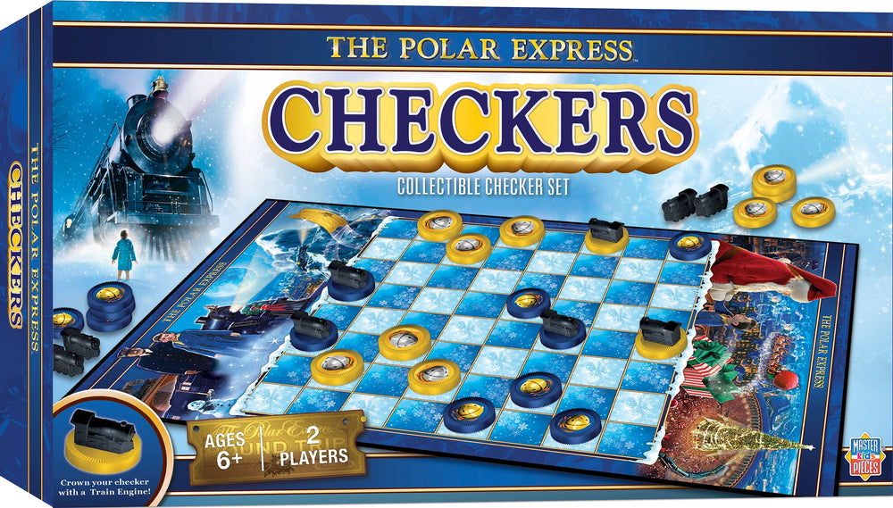 The Polar Express Checkers Board Game