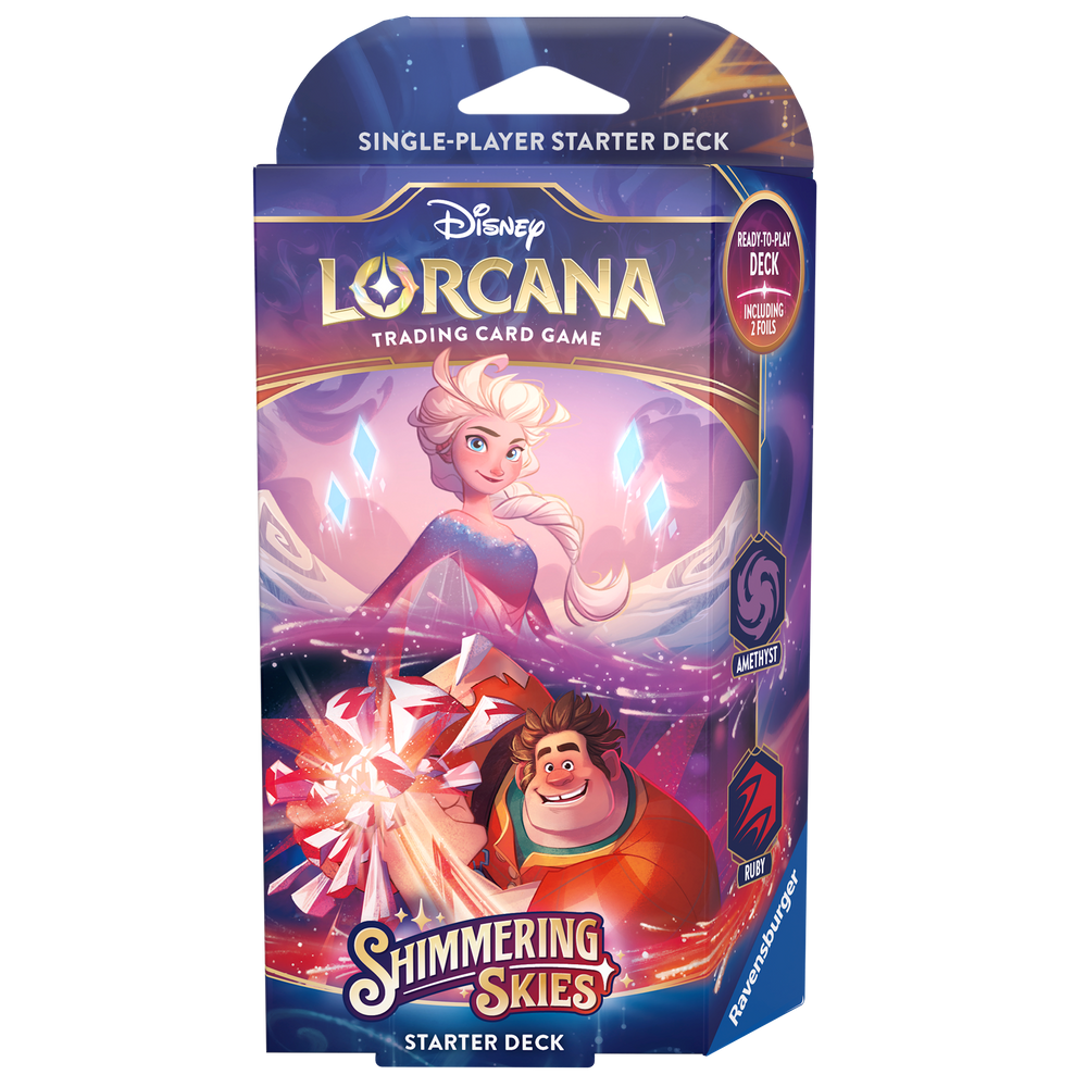 Disney Lorcana: Shimmering Skies - Starter Deck - Amethyst & Ruby