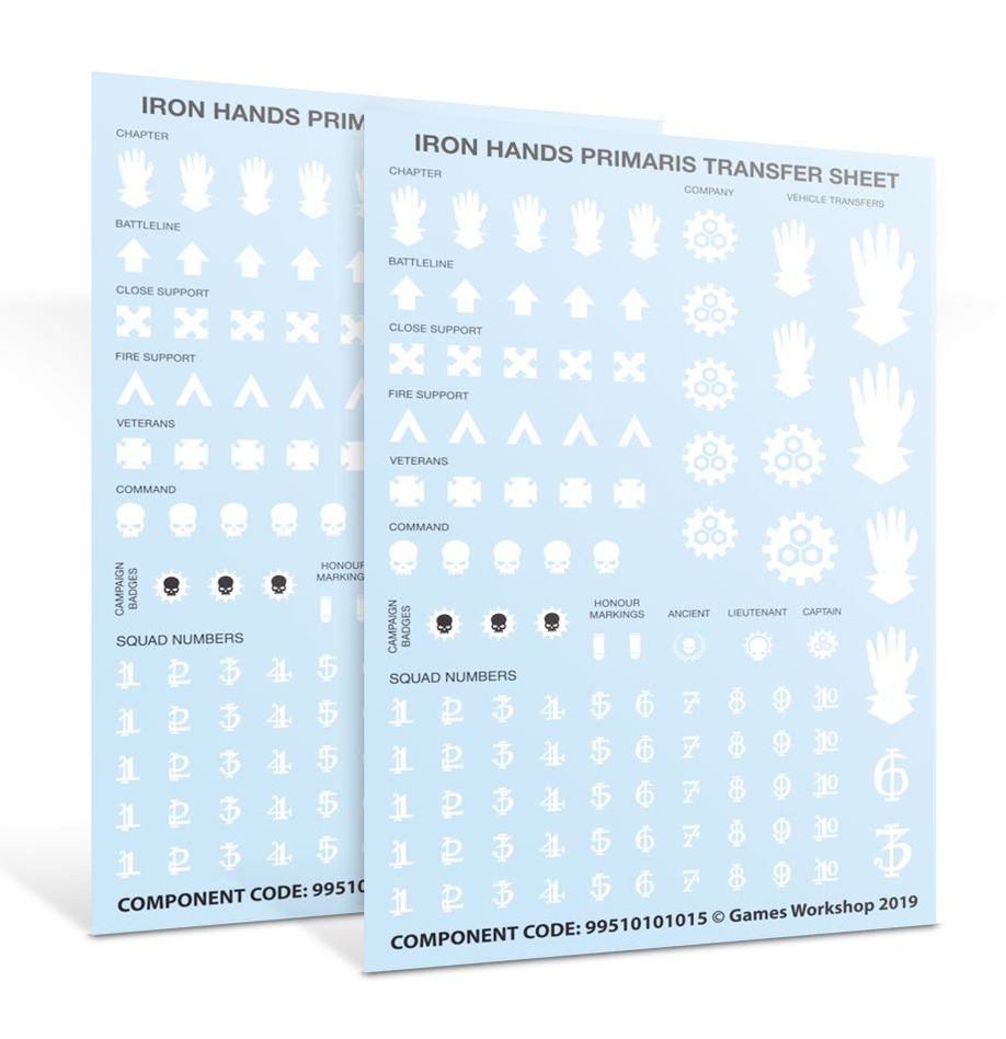 Warhammer 40k: Iron Hands - Primaris Upgrades and Transfers (55-09)