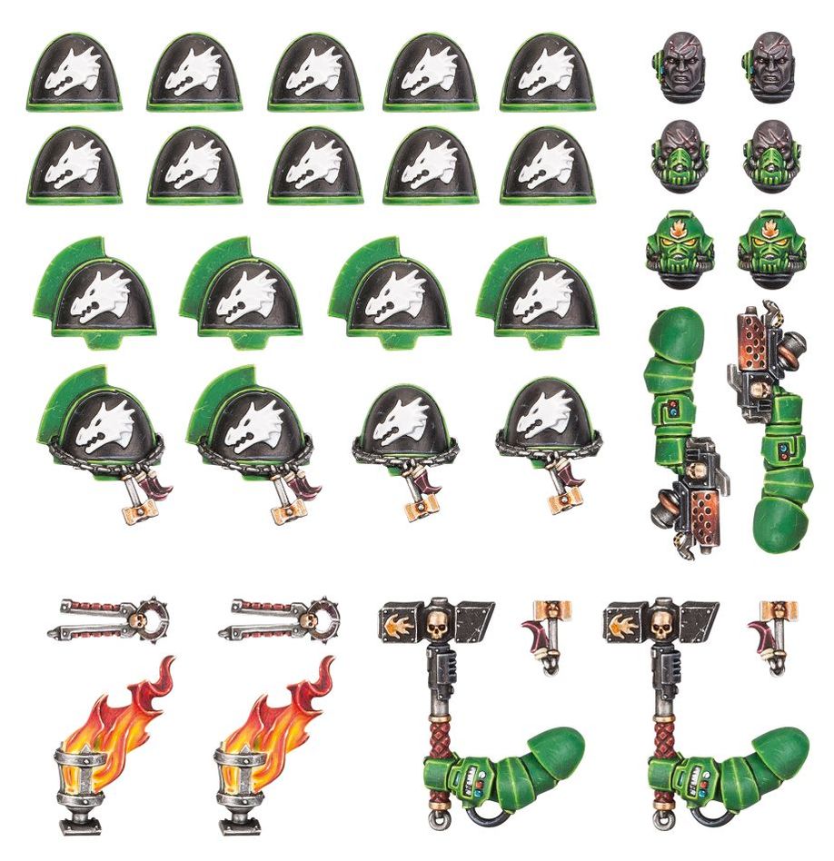 Warhammer 40k: Salamanders - Primaris Upgrades & Transfers (55-16)