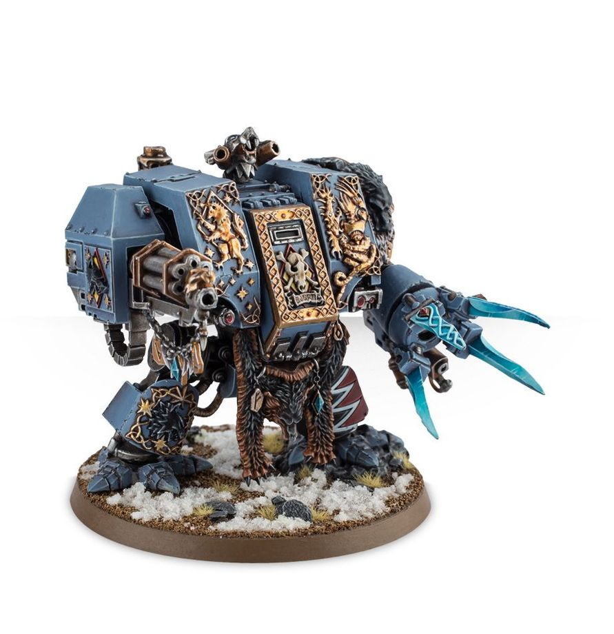 Warhammer 40k: Space Wolves - Venerable Dreadnought/Bjorn the Fell-Handed/Murderfang/Wulfen Dreadnought (53-12)