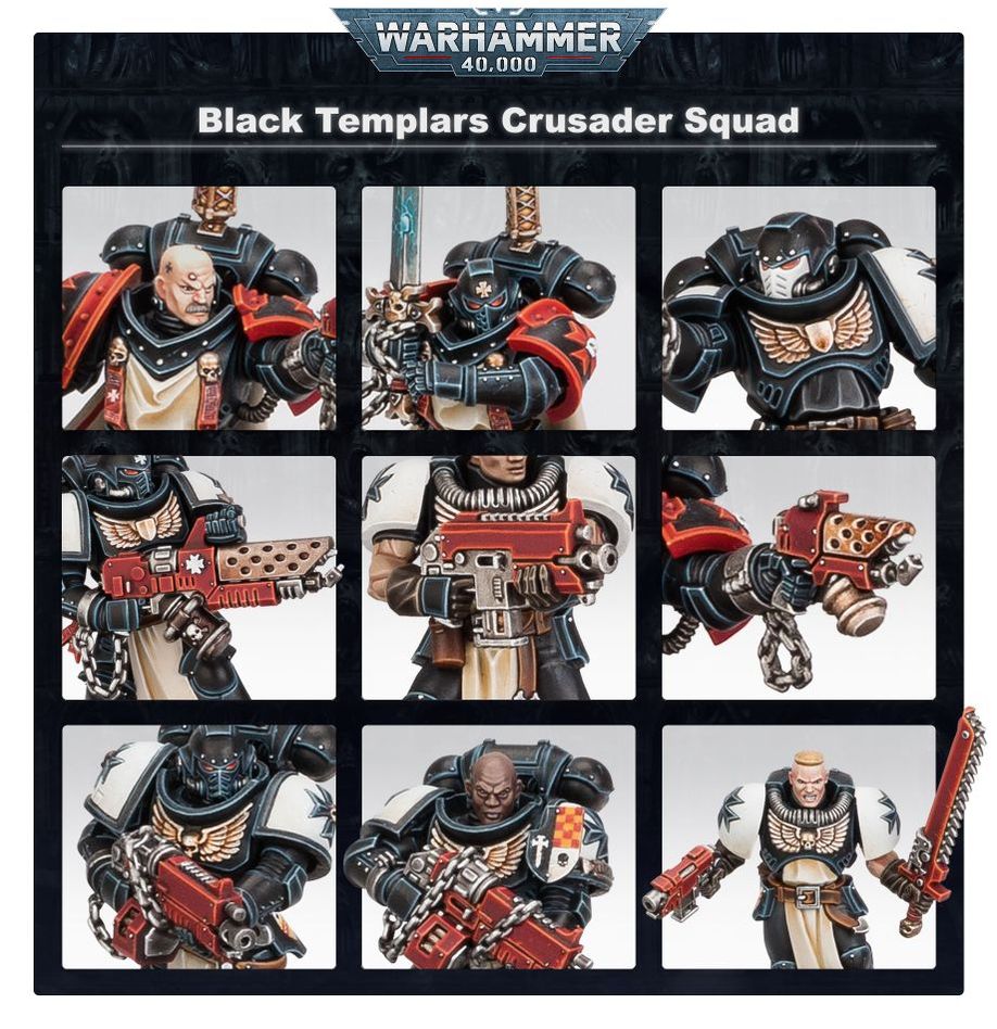 Warhammer 40k: Black Templars - Crusader Squad (55-45)