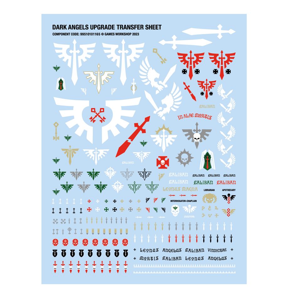 Warhammer 40k: Dark Angels - Upgrades and Transfers (44-24)