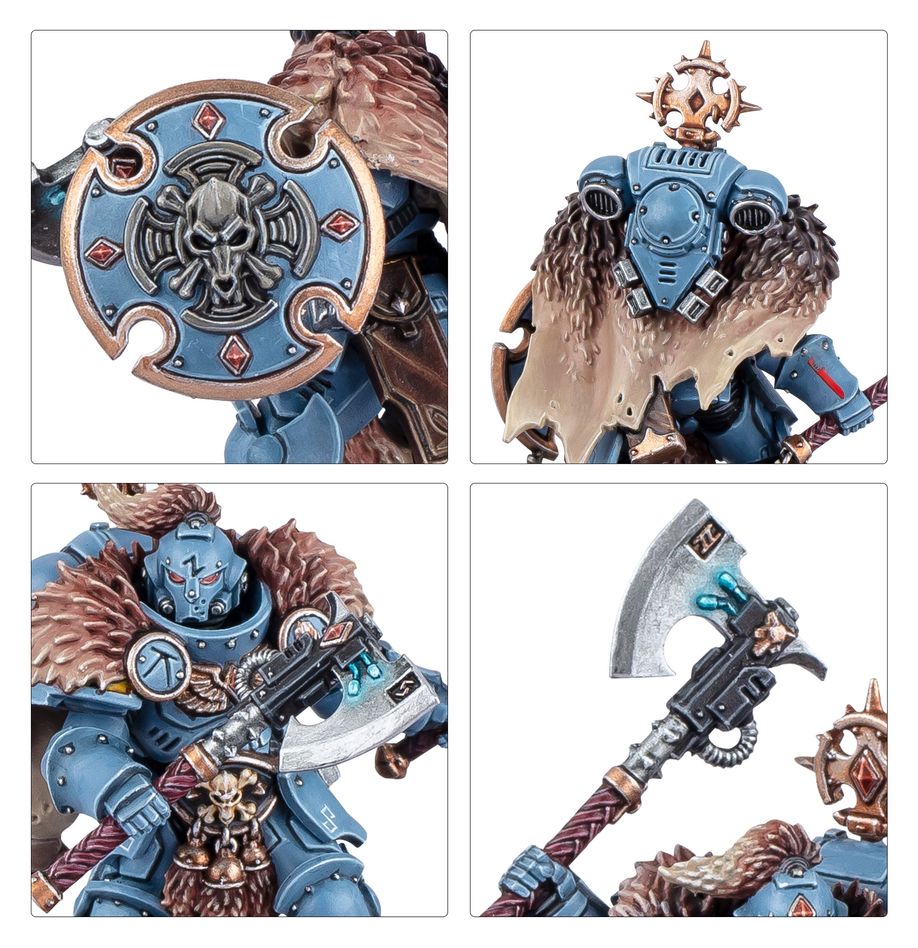 Warhammer 40k: Space Wolves - Wolf Guard Headtakers (53-29)