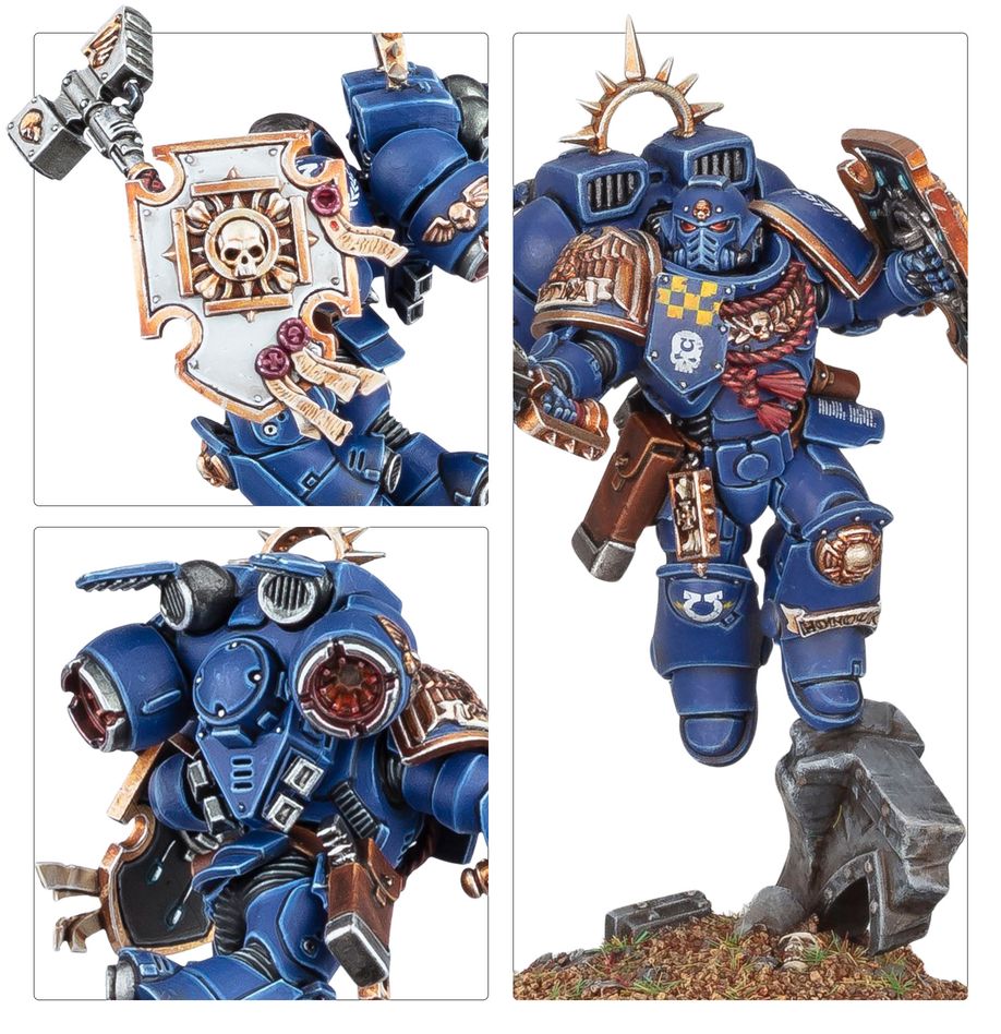 Warhammer 40k: Space Marines - Captain with Jump Pack and Relic Shield (48-102)