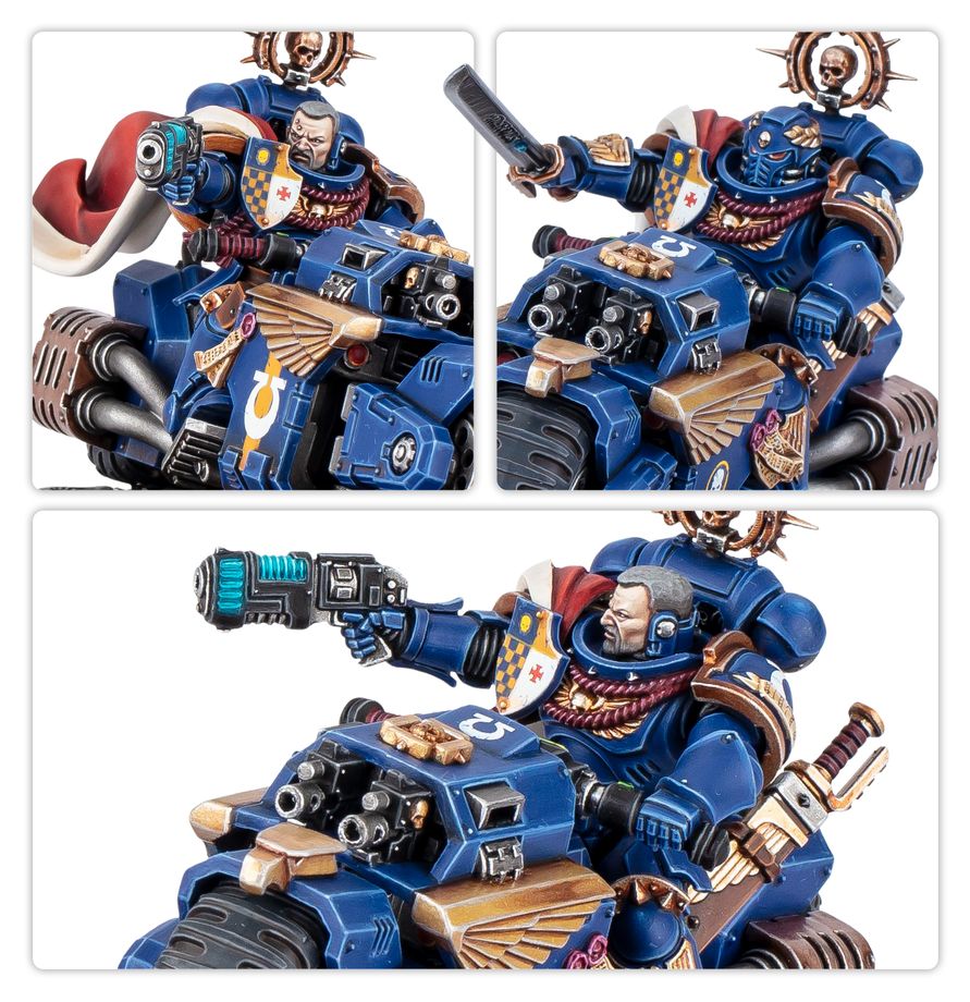 Warhammer 40k: Space Marines - Captain on Bike (48-113)
