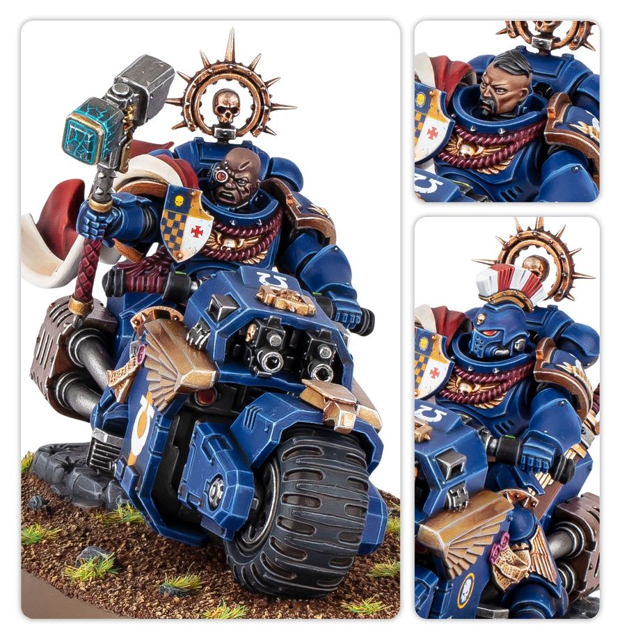Warhammer 40k: Space Marines - Captain on Bike (48-113)