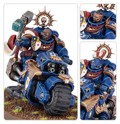 Warhammer 40k: Space Marines - Captain on Bike (48-113)