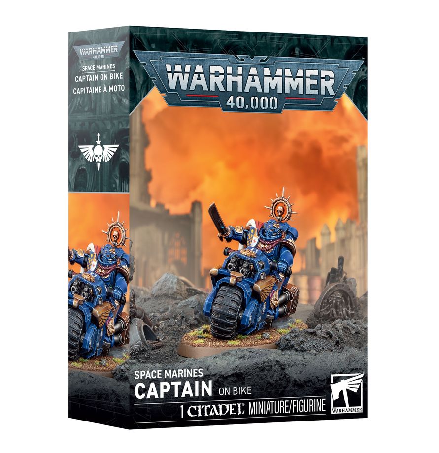 Warhammer 40k: Space Marines - Captain on Bike (48-113)