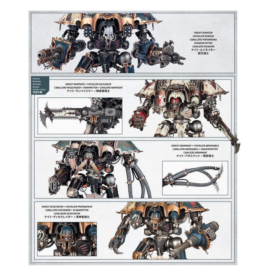 Warhammer 40k: Chaos Knights - Knight Ruinator (Ruinator/Rampager/Abominant/Desecrator) (43-102)