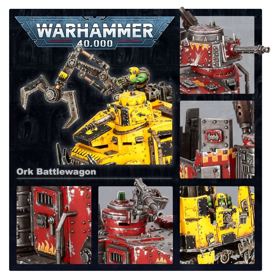 Warhammer 40k: Orks - Battlewagon (Battlewagon/Gunwagon/Bonebreaka)(50-20)