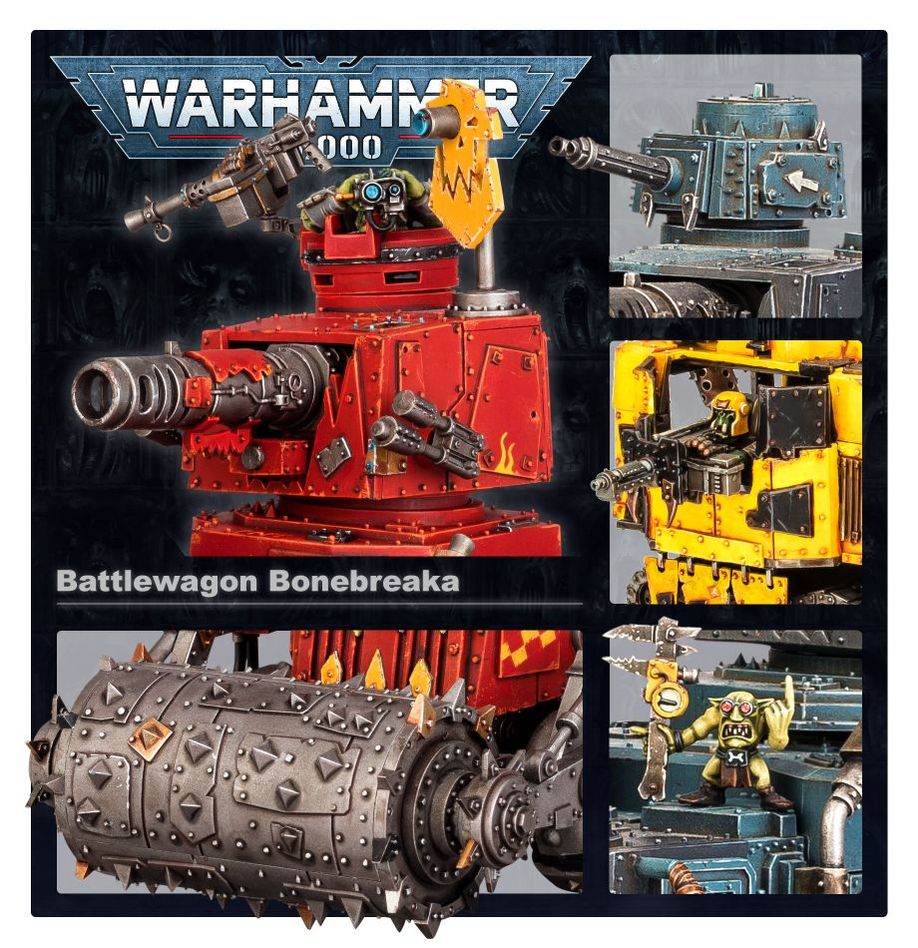 Warhammer 40k: Orks - Battlewagon (Battlewagon/Gunwagon/Bonebreaka)(50-20)