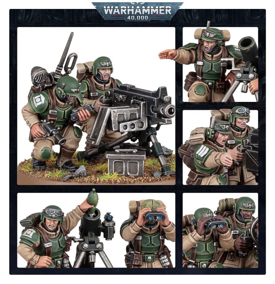 Warhammer 40k: Astra Militarum - Heavy Weapons Squad (47-19)