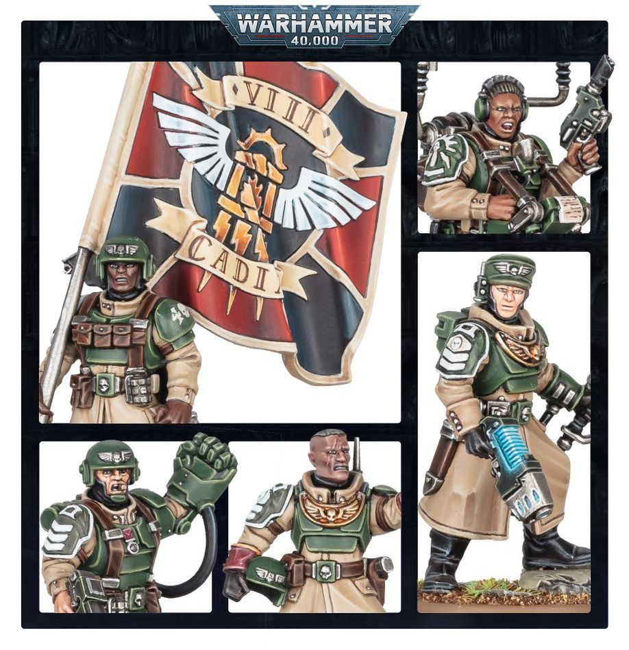 Warhammer 40K: Astra Militarum - Cadian Command Squad (47-09)
