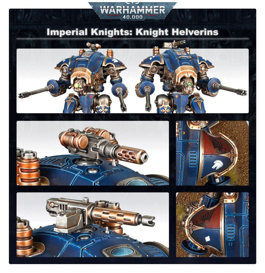 Warhammer 40K: Imperial Knights - Knight Armigers (Helverin/Warglaive/Huntsman/Executioner) (54-20)