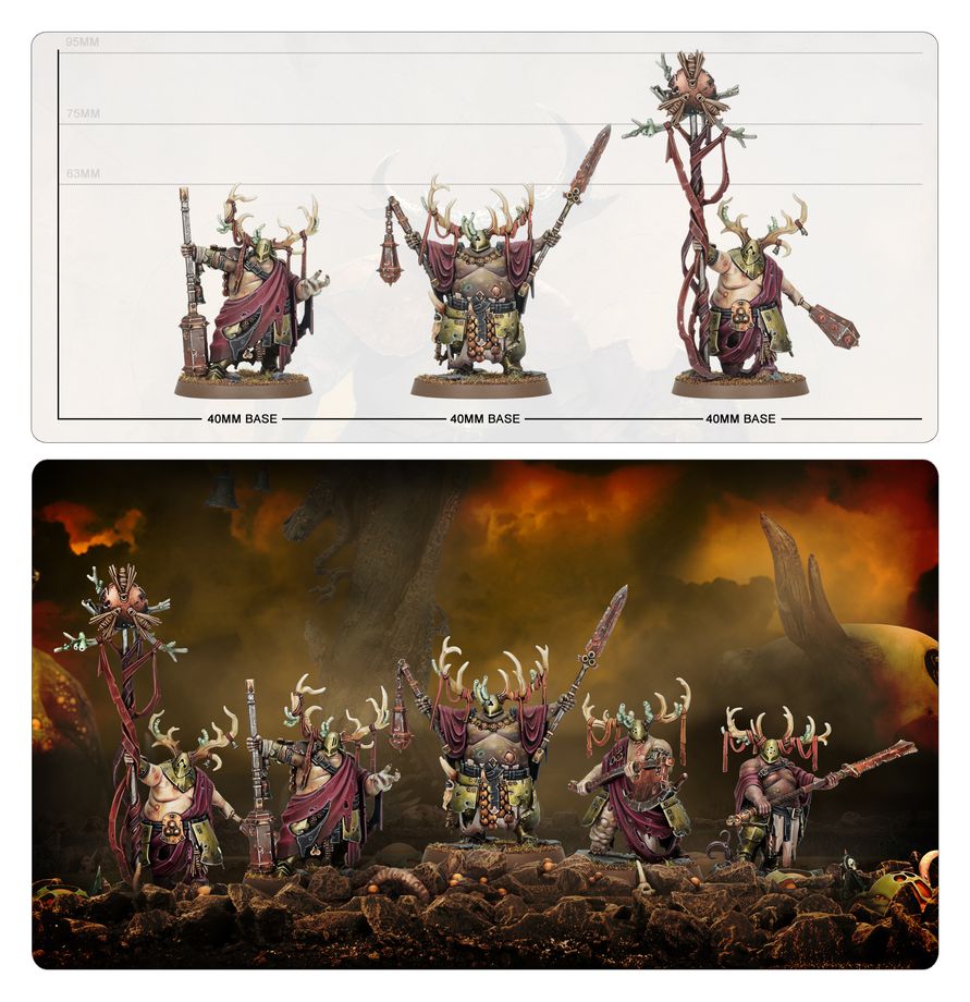 Warhammer Age of Sigmar: Maggotkin of Nurgle - Putrid Blightkings (83-28)