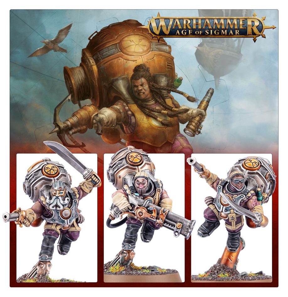 Warhammer Age of Sigmar: Kharadron Overlords - Vongrim Harpoon Crew (84-52)