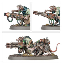 Warhammer Age of Sigmar: Skaven - Warpspark Weapon Battery (Warpvolt Scourgers/Ratling Gun/Warpfire Thrower) (90-45)