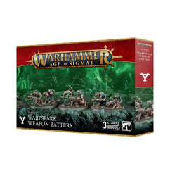 Warhammer Age of Sigmar: Skaven - Warpspark Weapon Battery (Warpvolt Scourgers/Ratling Gun/Warpfire Thrower) (90-45)