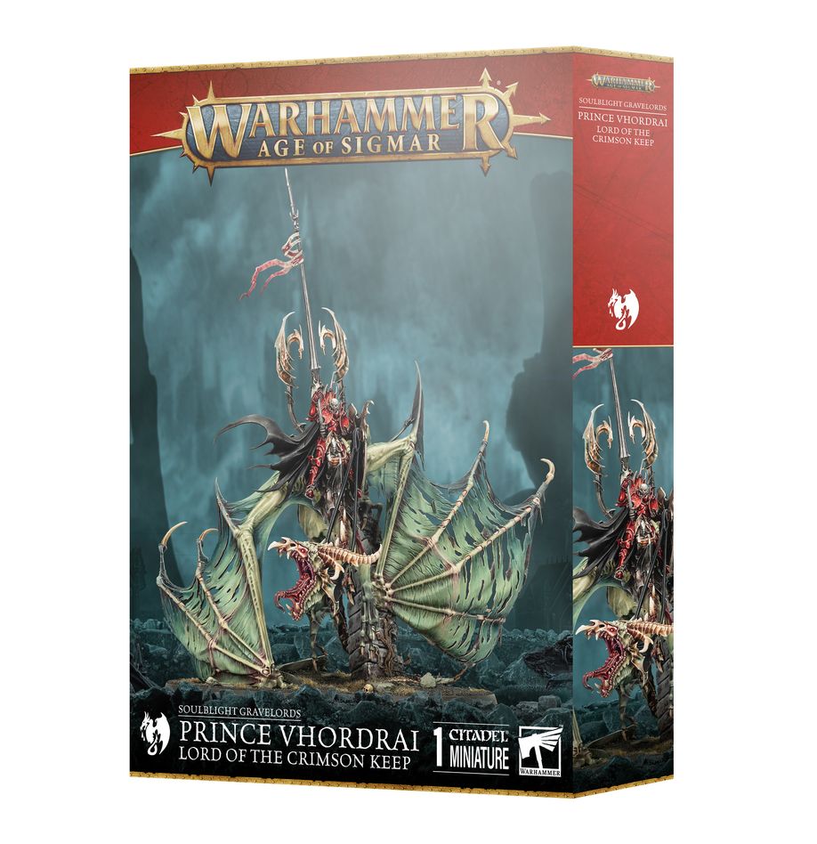 Warhammer Age of Sigmar: Soulblight Gravelords - Prince Vhordrai, Lord of the Crimson Keep (Revenant Draconith) (91-80)