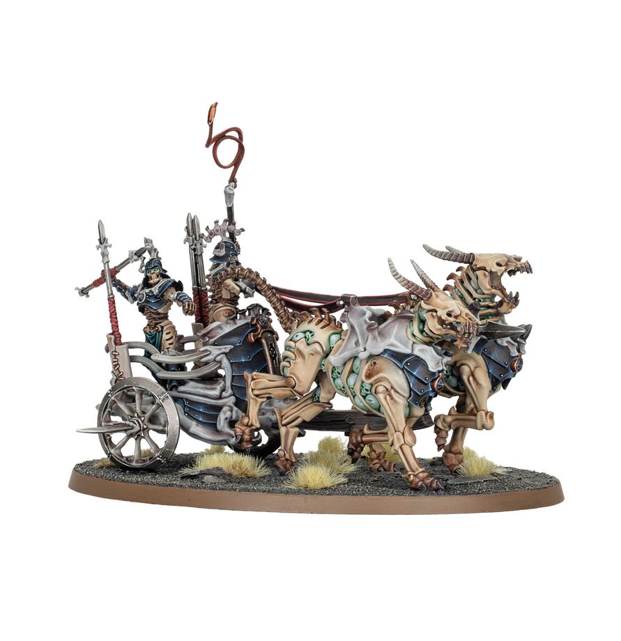 Warhammer Age of Sigmar: Ossiarch Bonereapers - Liege-Kavalos on War Chariot (94-36)