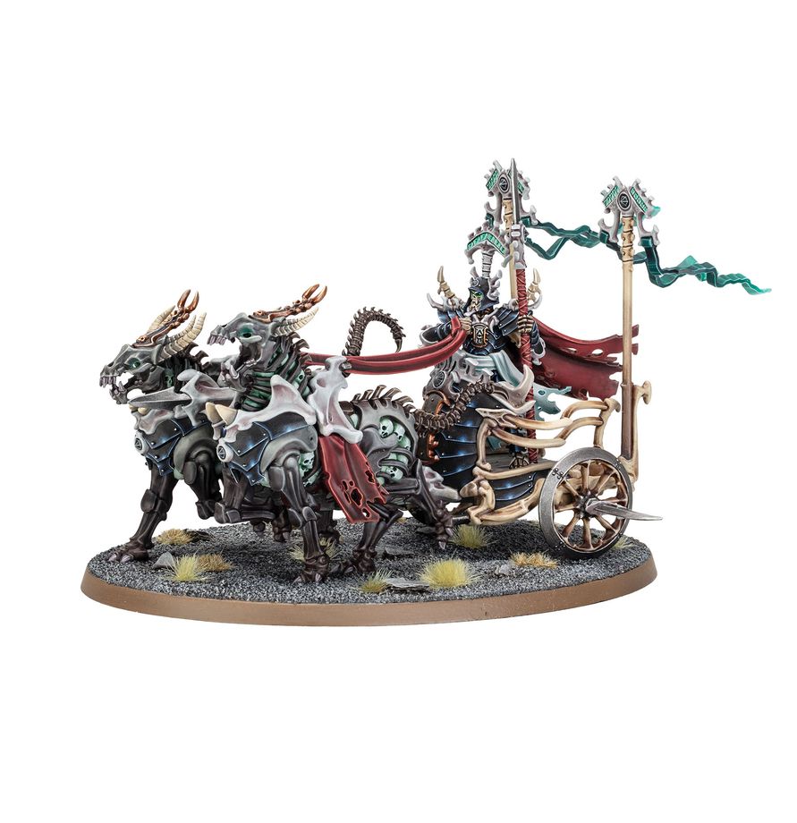Warhammer Age of Sigmar: Ossiarch Bonereapers - Liege-Kavalos on War Chariot (94-36)