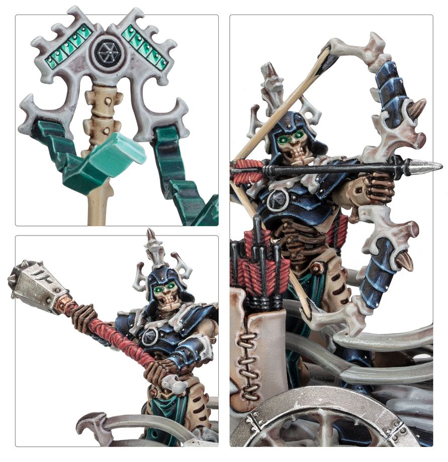 Warhammer Age of Sigmar: Ossiarch Bonereapers - Liege-Kavalos on War Chariot (94-36)