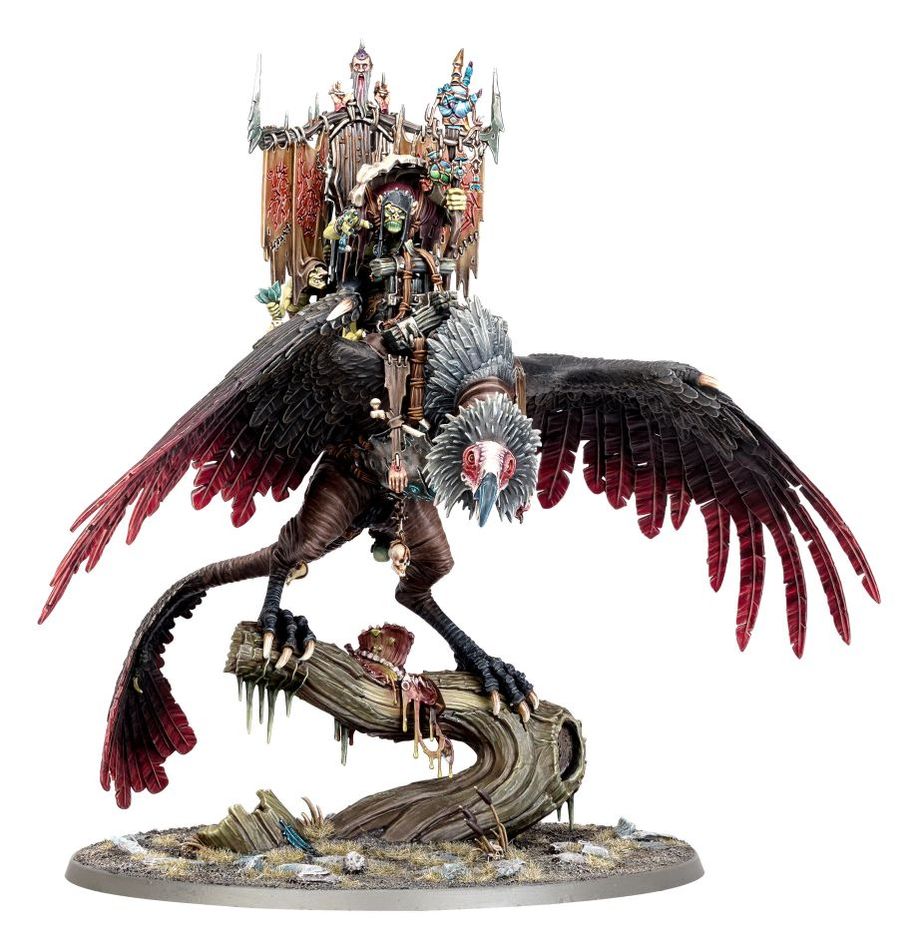 Warhammer Age of Sigmar: Orruk Warclans - Gobsprakk, the Mouth of Mork (Killaboss on Corpse-Rippa Vulcha) (89-73)