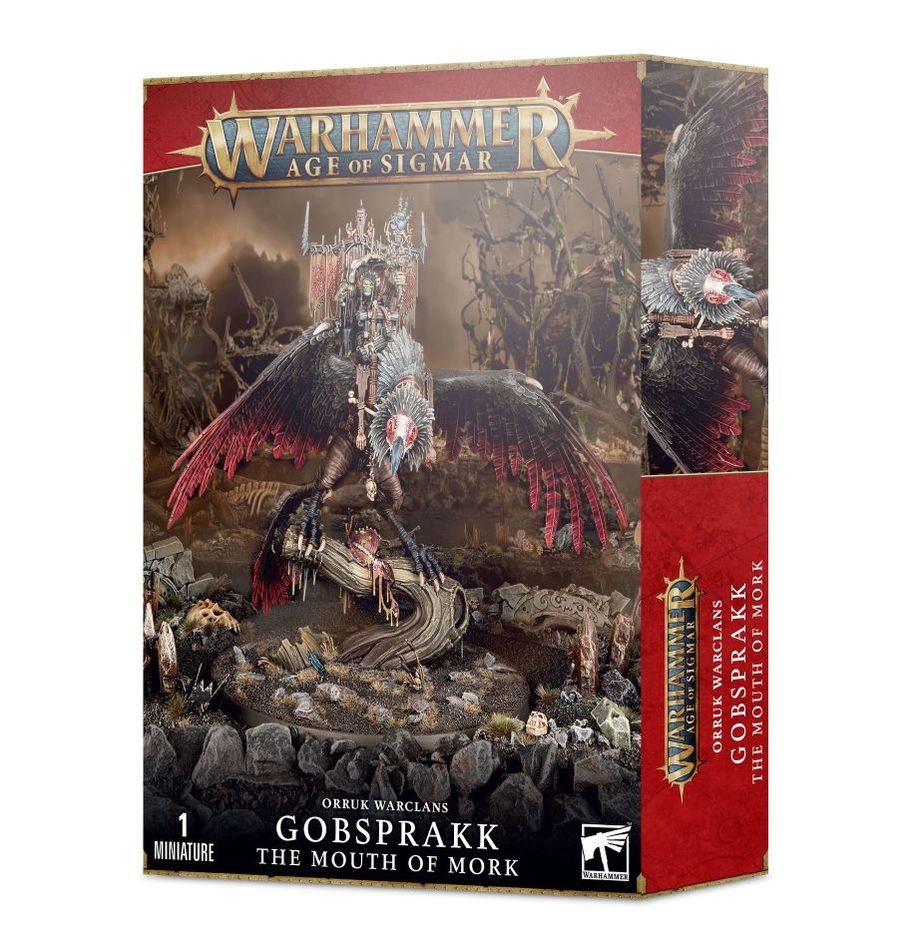 Warhammer Age of Sigmar: Orruk Warclans - Gobsprakk, the Mouth of Mork (Killaboss on Corpse-Rippa Vulcha) (89-73)