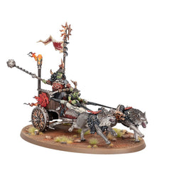 Warhammer Age of Sigmar: Gloomspite Gitz - Snarlboss on War-Wheela (Snarlboss/Frazzlegit Shaman) (89-91)