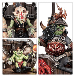 Warhammer Age of Sigmar: Gloomspite Gitz - Snarlboss on War-Wheela (Snarlboss/Frazzlegit Shaman) (89-91)