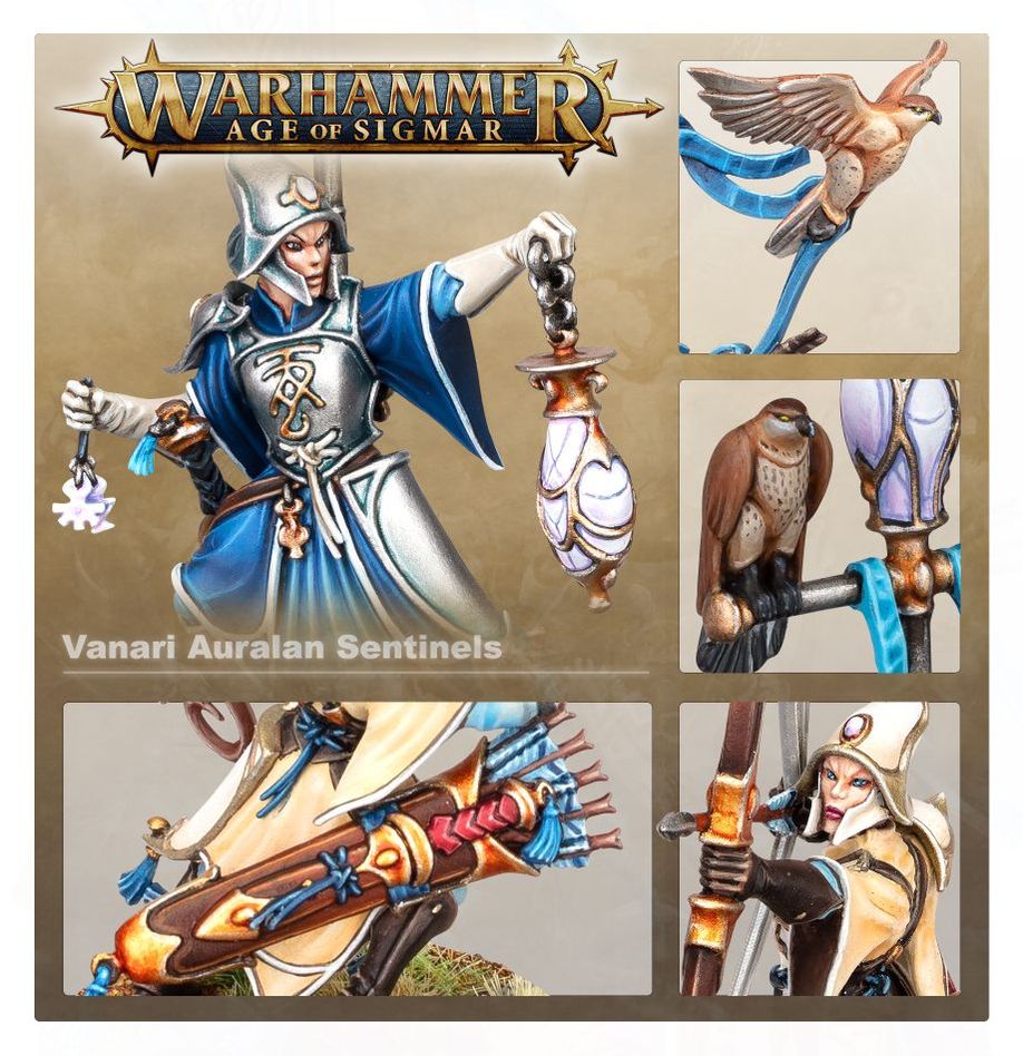 Warhammer Age of Sigmar: Lumineth Realm-Lords - Vanari Auralan Sentinels (87-58)