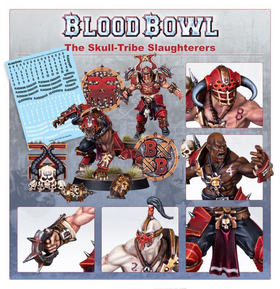 Blood Bowl: Khorne Blood Bowl Team - Skull-tribe Slaughterers (202-19)