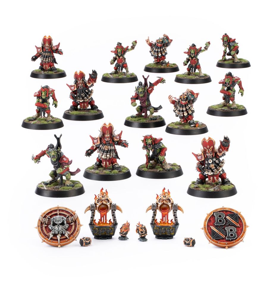 Blood Bowl: Chaos Dwarf Blood Bowl Team - The Zharr-Naggrund Ziggurats (201-11)