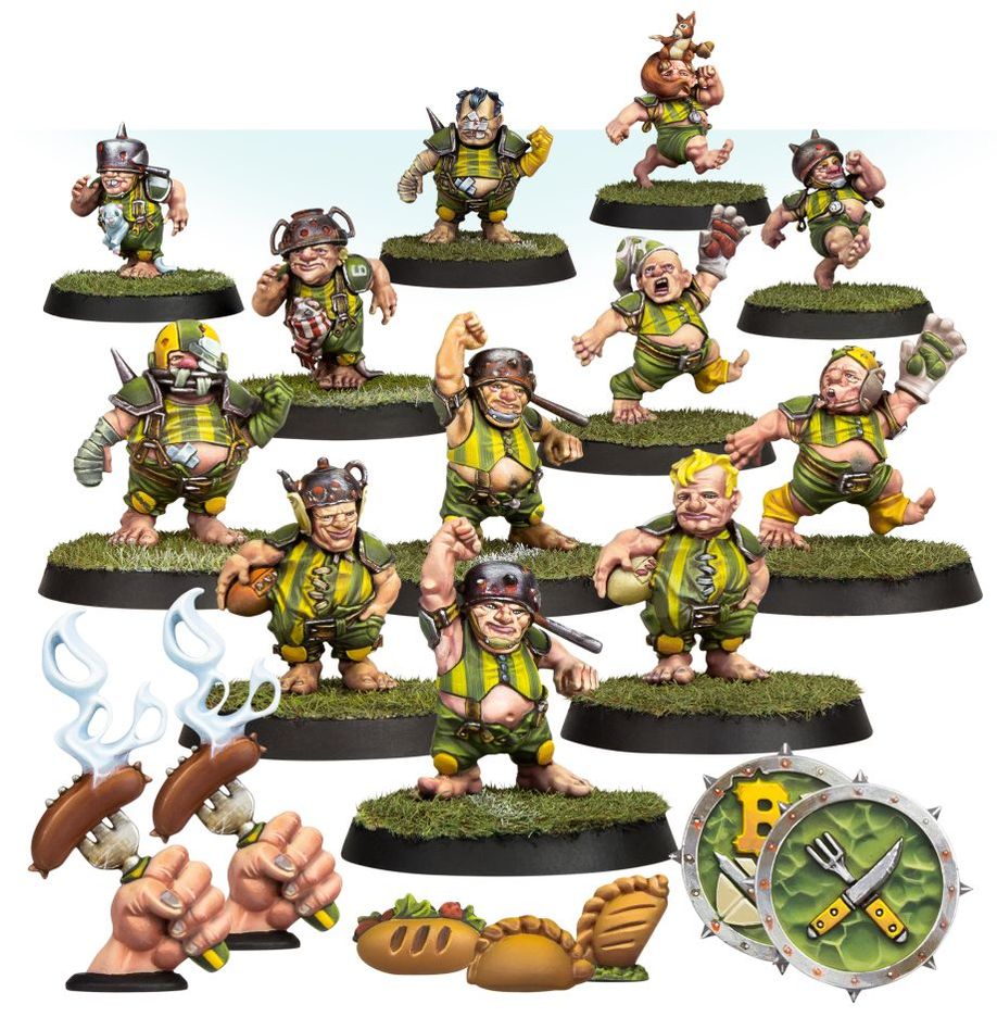 Blood Bowl: Halfling Blood Bowl Team - Greenfield Grasshuggers (200-65)