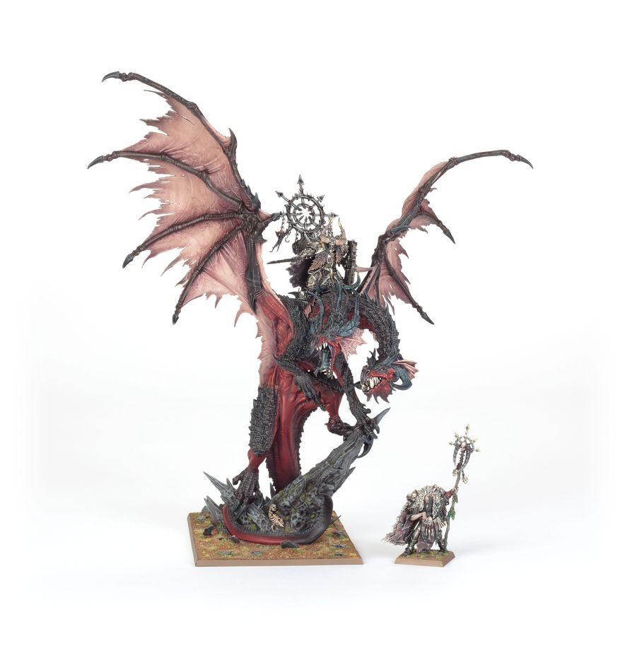 Warhammer The Old World: Warriors of Chaos - Lord/Sorcerer on Chaos Dragon (08-19)