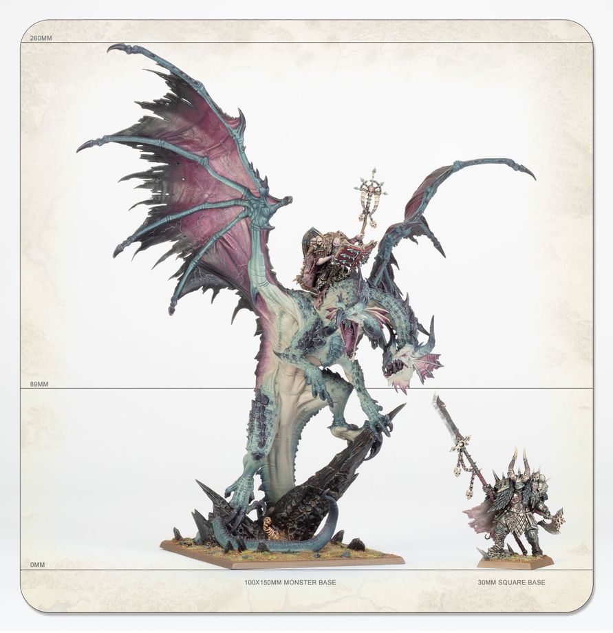 Warhammer The Old World: Warriors of Chaos - Lord/Sorcerer on Chaos Dragon (08-19)
