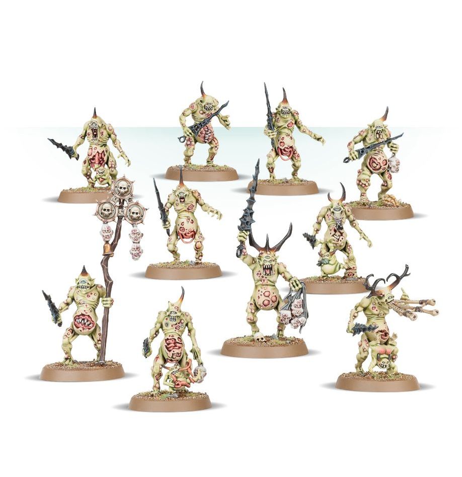 Warhammer Age of Sigmar: Maggotkin of Nurgle - Plaguebearers (97-10)