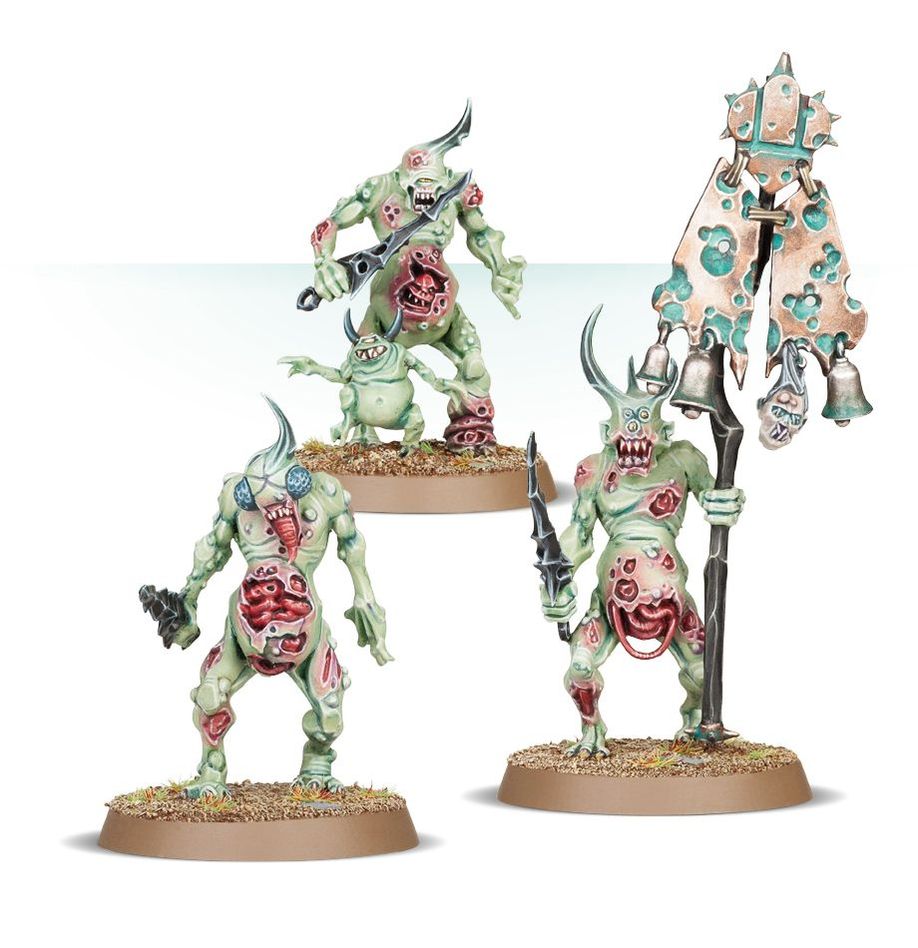 Warhammer Age of Sigmar: Maggotkin of Nurgle - Plaguebearers (97-10)