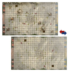 Blood Bowl: Bretonnian Pitch - Double-sided Pitch and Dugouts (202-61)