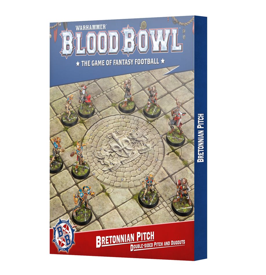 Blood Bowl: Bretonnian Pitch - Double-sided Pitch and Dugouts (202-61)