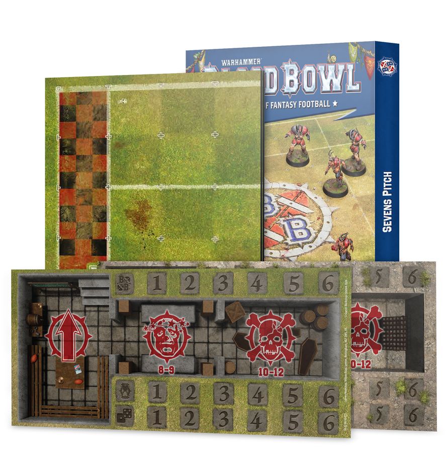 Blood Bowl - Sevens Pitch: Double-sided Pitch and Dugouts (202-70)