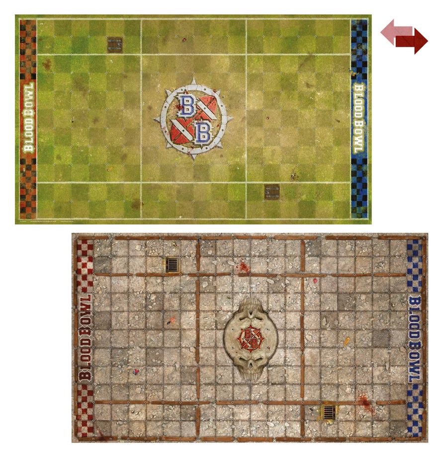 Blood Bowl - Sevens Pitch: Double-sided Pitch and Dugouts (202-70)