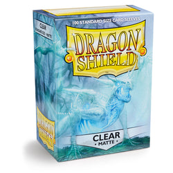 Dragon Shield Clear | Matte – 100 Standard Size Sleeves
