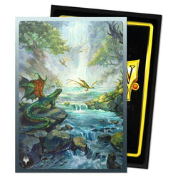 Dragon Shield: Dual Matte - Art - Magic the Gathering: Landfall Series: Misty Rainforest (100)