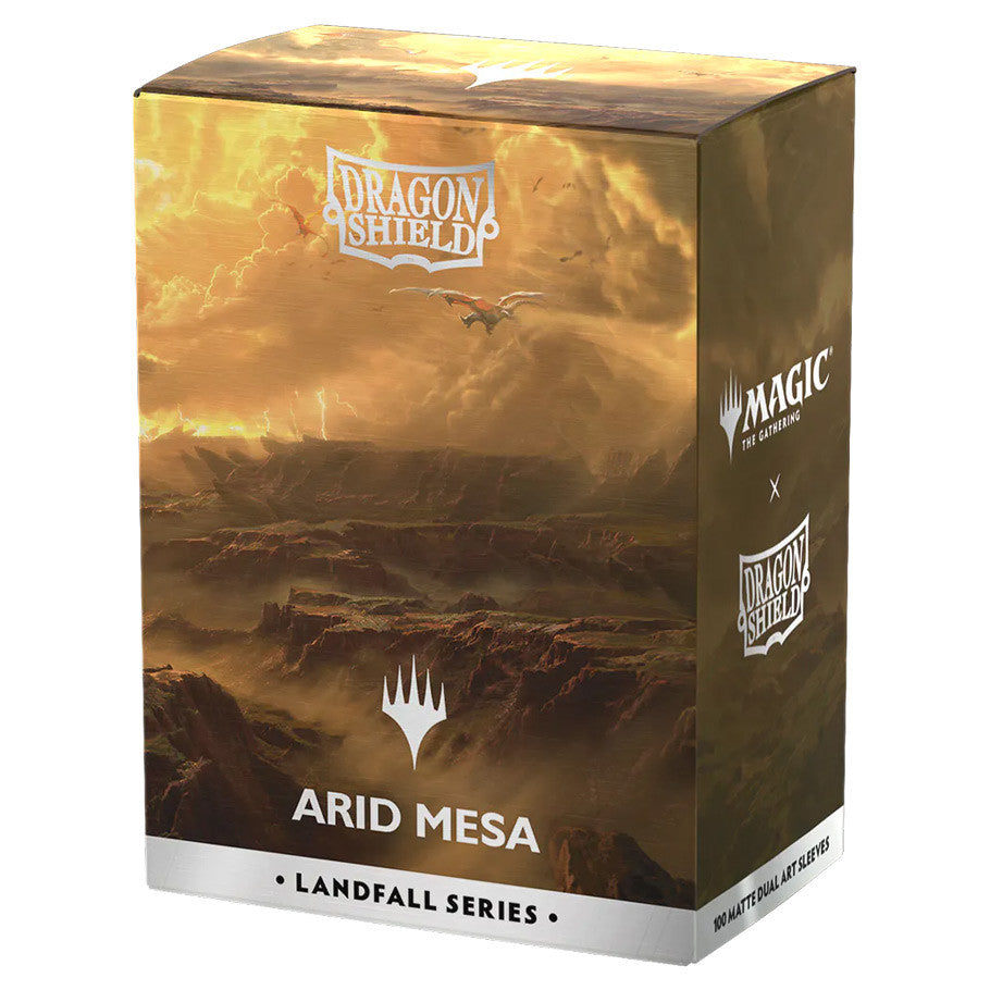 Dragon Shield: Dual Matte - Art - Magic the Gathering: Landfall Series: Arid Mesa (100)
