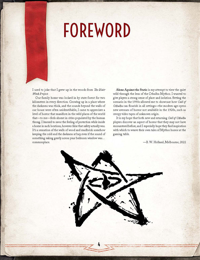 Call of Cthulhu: Alone Against the Static (Hardcover)